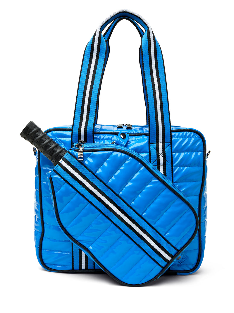 Sporty Spice Pickleball Bag - Hampton Blue/ Black/ White Web