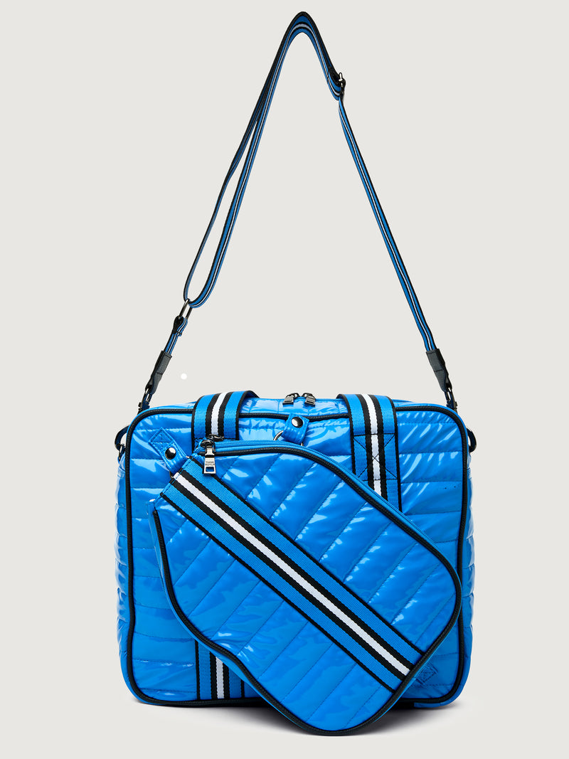 Sporty Spice Pickleball Bag - Hampton Blue/ Black/ White Web