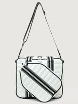 Sporty Spice Pickleball Bag - Pewter/ Black/ White Web