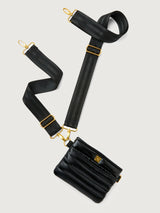 The Original Bum Bag Crossbody - Pearl Black / Black Web/Gold hardware