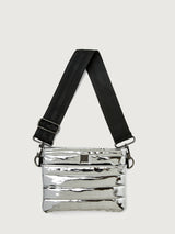 Bum Bag/ Crossbody "The Original" - Silver Mirror/ Black/ Black Web