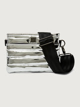 Bum Bag/ Crossbody "The Original" - Silver Mirror/ Black/ Black Web