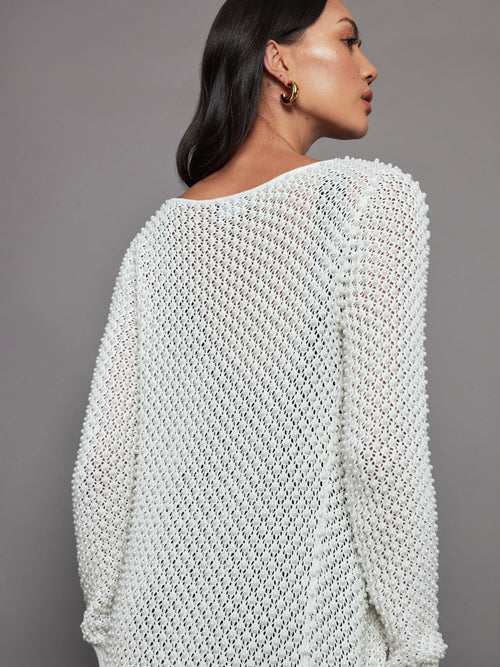 HAIFA CARDIGAN - OFF WHITE