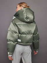 Willow Ama Short Puffer - Steel Green