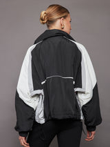 Esme Anorak - Black/ Soft White/ Reflective