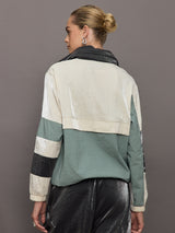 Athena Colorblock Track Jacket - Black Combo