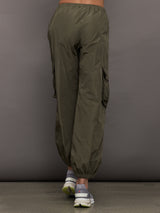 Theia Taffeta Cargo Pant - Army