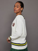 Varsity Josie Sweater - Natural