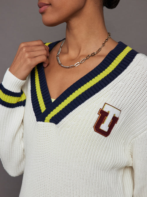 Varsity Josie Sweater - Natural