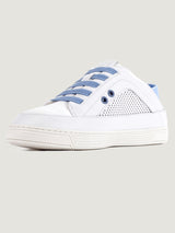 Low-Top Hybrid Slipper Sneaker - White And Blue