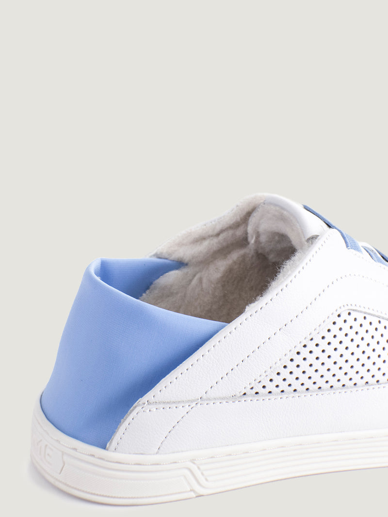 Low-Top Hybrid Slipper Sneaker - White And Blue