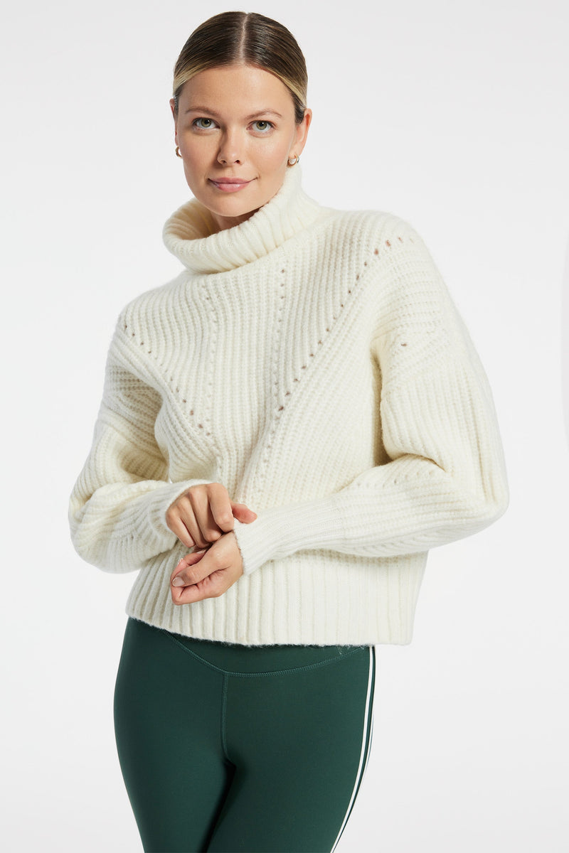 Rogan Cropped Knit - Egret