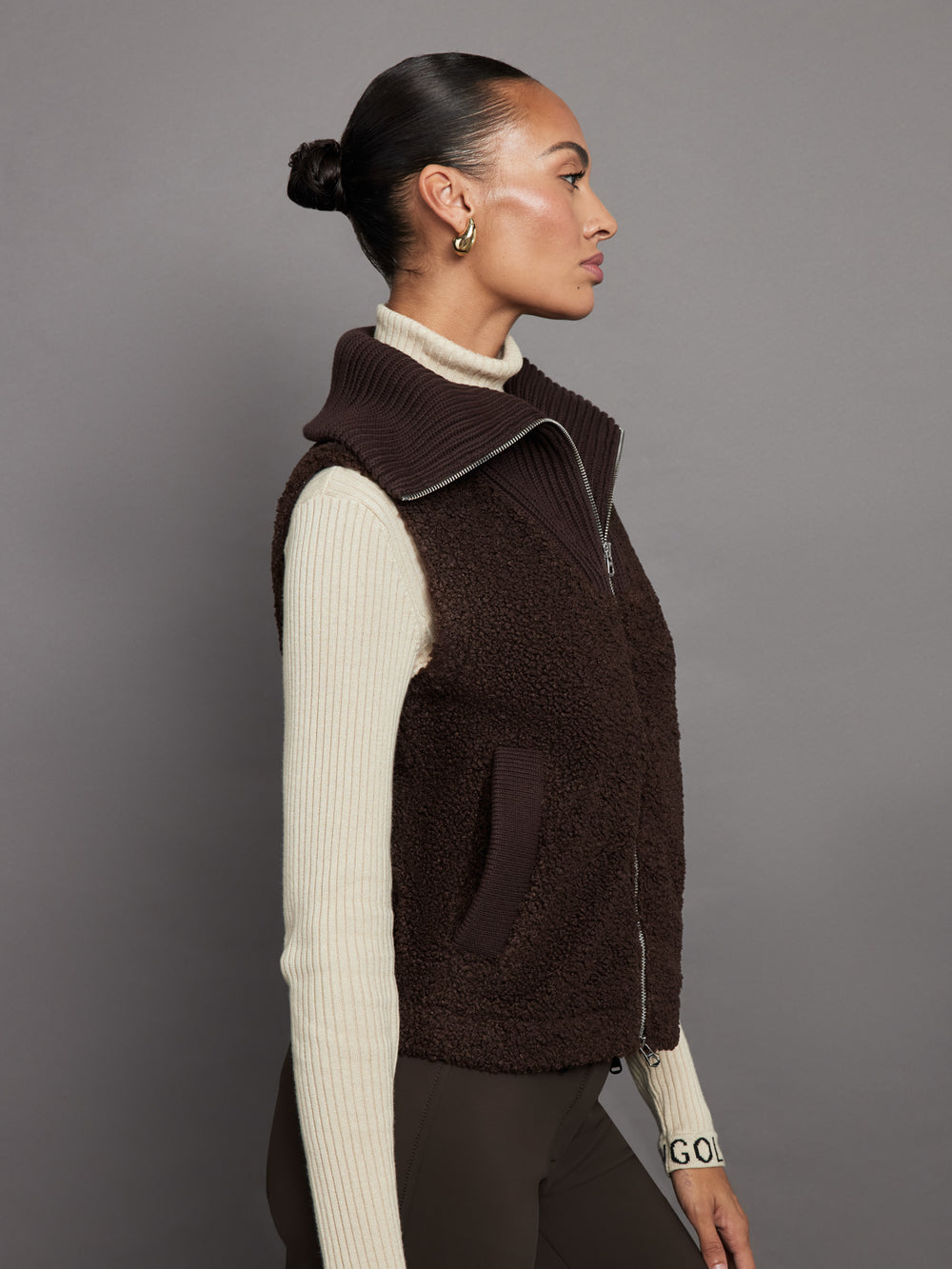 Aspen Gilet - Coffee Bean