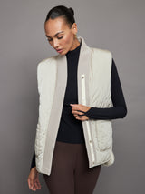 Covey Reversible Quilt Gilet - Dove