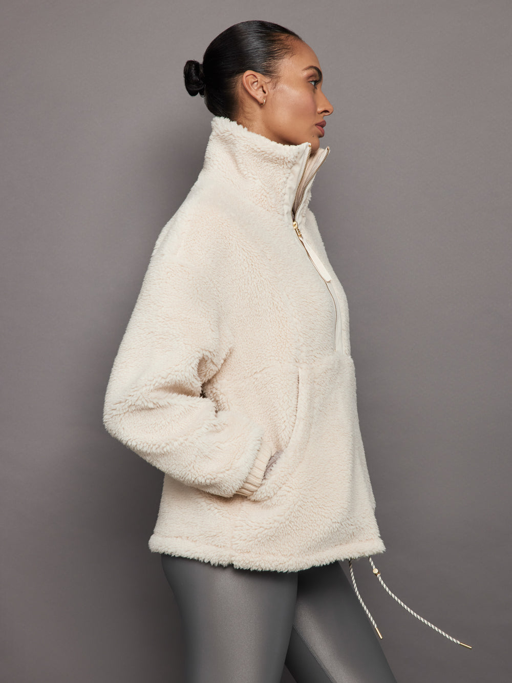 Posey Sherpa Jacket - Sandshell