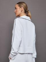 Davenport Half Zip Sweat - White