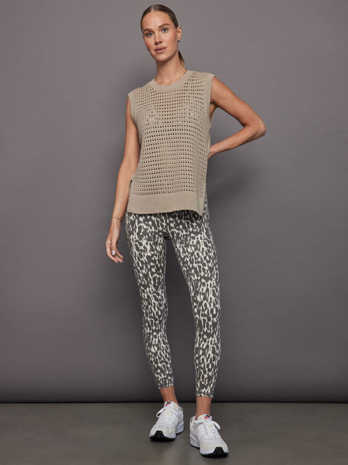 Darin Longline Knit Tank - Cashmere Stone