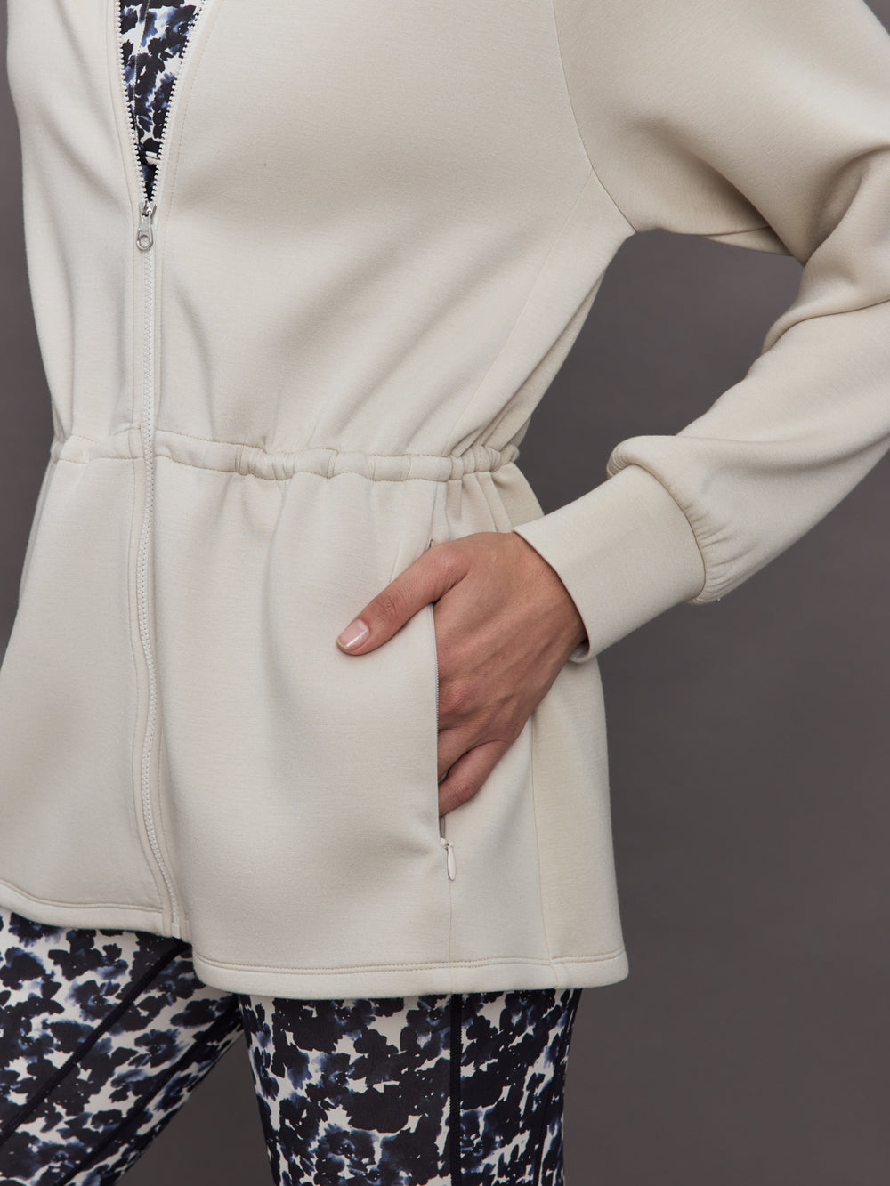 Ailsa Zip Through Midlayer - Rainy Day