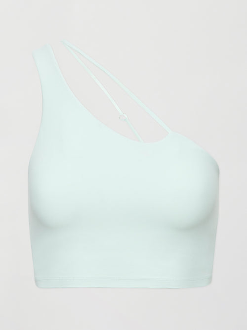 One Shoulder Convertible Bra Top in Melt - Clearly Aqua